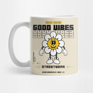 Groovy Daisy Dreams: Retro Floral Vibes for Your Style Mug